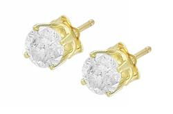 14k Yellow Gold Diamond Earringsyellow 