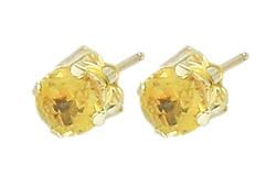 10k Yellow Gold Citrine Earringsyellow 