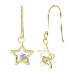 10k Yellow Gold Tanzanite Earringsyellow 