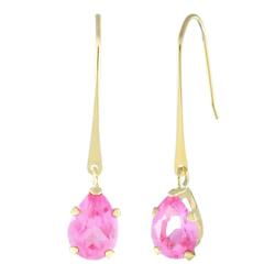 10k Yellow Gold Sapphire Earringsyellow 