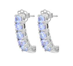 10k White Gold Tanzanite Earringswhite 