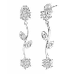 10k White Gold Diamond Earringswhite 