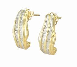 10k Yellow Gold Diamond Earringsyellow 