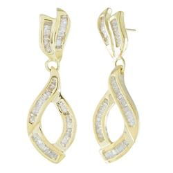 10k Yellow Gold Diamond Earringsyellow 