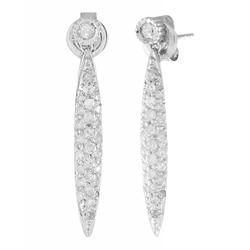 10k White Gold Diamond Earringswhite 