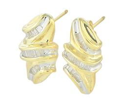 10k Yellow Gold Diamond Earringsyellow 