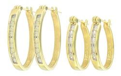 Gold Hoop Diamond Earringsgold 