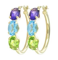 10k Yellow Gold Hoop Earringsyellow 