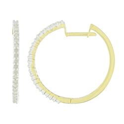 Gold Hoop Diamond Earringsgold 