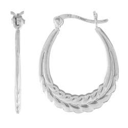 Sterling Silver Medium Size Hoop Earringssterling 