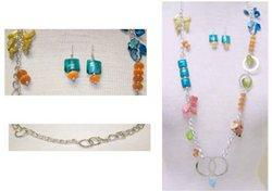 "Spring Pourri" Necklace and Earring set (Columbia)spring 