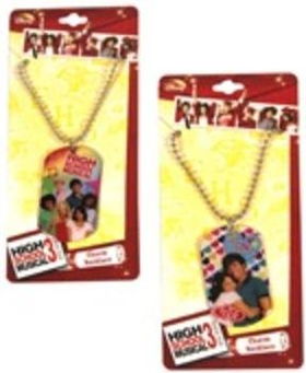 High School Musical Metal Dog Tag Necklace 18" Case Pack 144high 