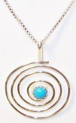 Handcrafted Native American Circular Spiral Necklacehandcrafted 