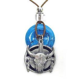 Earth Reflections Diamond Cut Necklace - Buffalo Skullearth 