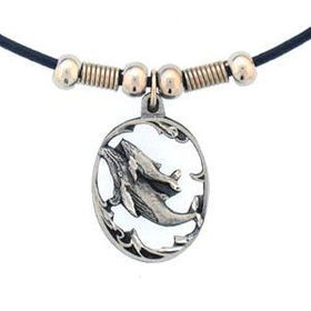 Earth Spirit Necklace - Whale & Babyearth 