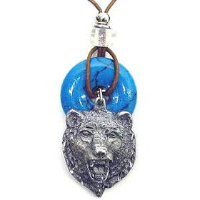 Earth Reflections Diamond Cut Necklace - Bear Headearth 