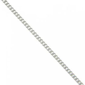 New Solid Silver Chain Link Necklace Spring Ring Claspsolid 