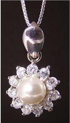 Handcrafted Sterling Silver Pearl Pendanthandcrafted 