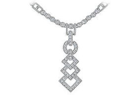 Flexi link Diamond Necklace : 14K White Gold - 0.50 CT Diamondsflexi 