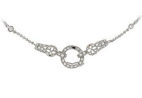 Cubic Zirconia Sterling Silver Necklacecubic 