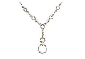 Diamond Circle Necklace : 14K White Gold - 0.66 CT Diamondsdiamond 