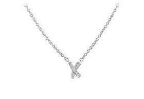 X CZ Sterling Silver Necklacesterling 