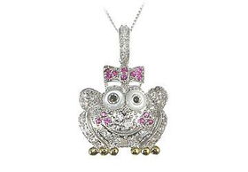 Frog CZ Sterling Silver Necklacefrog 