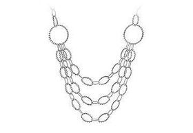 Oval Link Sterling Silver Necklaceoval 