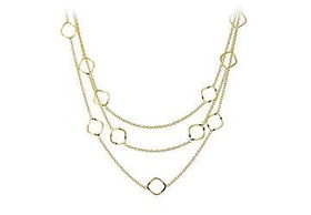 Square Accent Sterling Silver Necklacesquare 