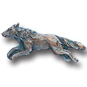 Pewter 3-D Collector Pin - Free Form Wolfpewter 