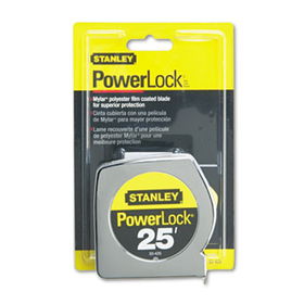 Stanley Bostitch 33425 - Powerlock II Power Return Rule, 1 x 25 ft., Chrome/Yellowstanley 