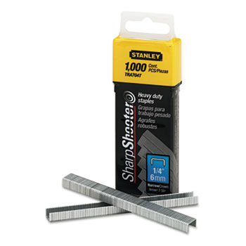 Sharpshooter 1/4 Inch Leg Length Staples, 1,000/Boxstanley 