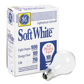 GE 41036 - Incandescent Globe Bulbs, 100 Watts, 4/Packincandescent 