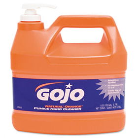 GOJO 095504EA - Natural Orange Pumice Hand Cleaner, Orange Citrus, 1 gal Pumpgojo 