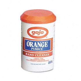 GOJO 097506CT - Orange Pumice Hand Cleaner, Orange Scent, 4.5lb Tub, 6/Cartongojo 