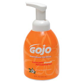 GOJO 576204 - Luxury Foam Antibacterial Handwash, Orange Blossom, 18 oz Pumpgojo 