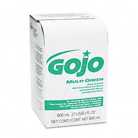 GOJO 917212EA - MULTI GREEN Hand Cleaner 800-ml Bag-in-Box Dispenser Refillgojo 