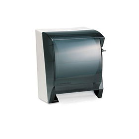 IN-SIGHT LEV-R-MATIC Roll Towel Dispenser, 10 3/4w x 9 3/5d x 13 3/4h, Smoke/GY