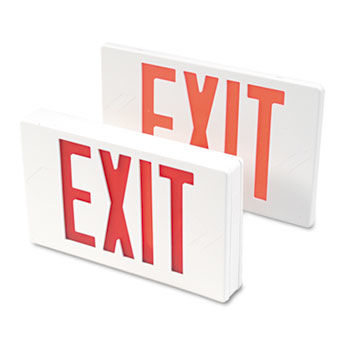 Tatco 07230 - LED Exit Sign, Polycarbonate, 12-1/4 x 2-1/2 x 8-3/4, Whitetatco 