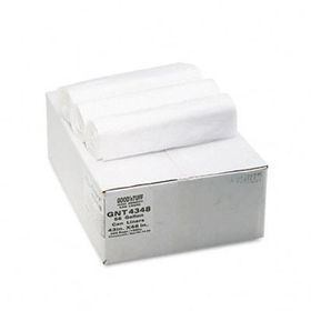 Good 'n Tuff GNT4348 - High Density Waste Can Liners, 56 gal, 14 mic, 43 x 46, Natural, 200/Cartontuff 