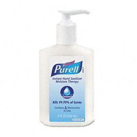 Purell 955212CMR - Moisture Therapy Instant Hand Sanitizer, 8-oz. Pump Bottle, Whitepurell 