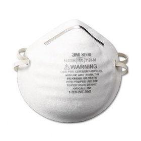 3M 8000 - N95 Particle Respirator 8000 Mask, 30/Box