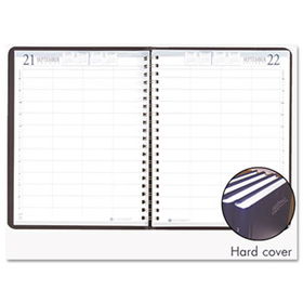 Executive Hardcover 4-Person Group Practice Appt. Book, 8 x 11, Black, 2014