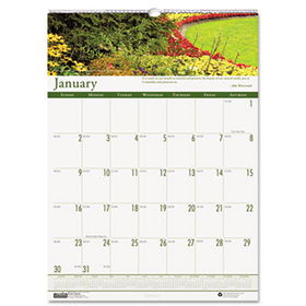 Gardens of the World Monthly Wall Calendar, 15-1/2 x 22, 2014