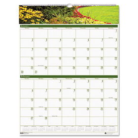 House of Doolittle 304 - Gardens of the World Two-Months-per-Page Wall Calendar, 20 x 26