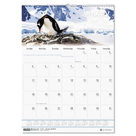 Wildlife Scenes Monthly Wall Calendar, 15-1/2 x 22, 2014