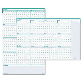 Express Track Reversible/Erasable Yearly Wall Calendar, 24 x 37, 2014