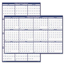 Poster Style Reversible/Erasable Academic Yearly Calendar, 24 x 37, 2013-2014