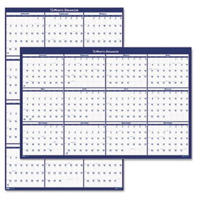 Poster Style Reversible/Erasable Yearly Wall Calendar, 18 x 24, 2014