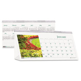 Garden Photos Desk Tent Monthly Calendar, 8-1/2 x 4-1/2, 2014house 